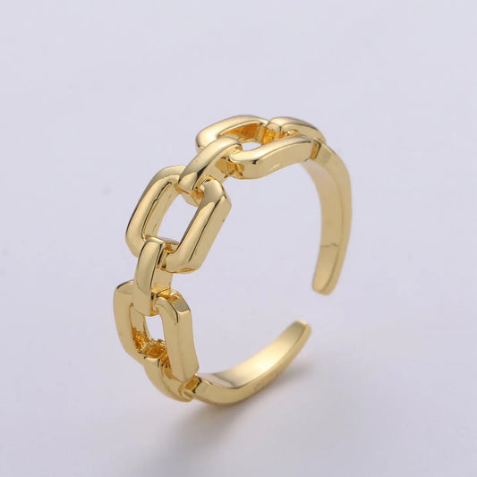 Gold Chain Stacking Ring