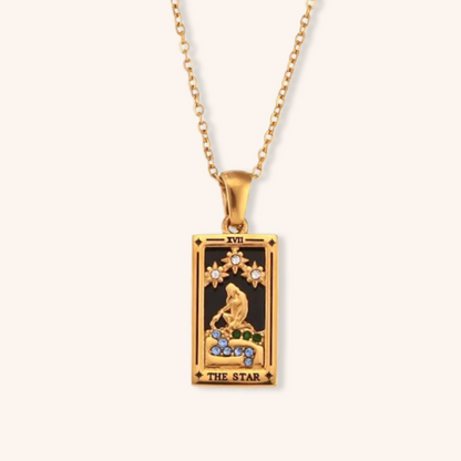 Knight of Cups Tarot Card Necklace