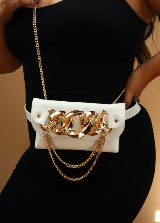 Booked and Busy Chain Fanny Pack