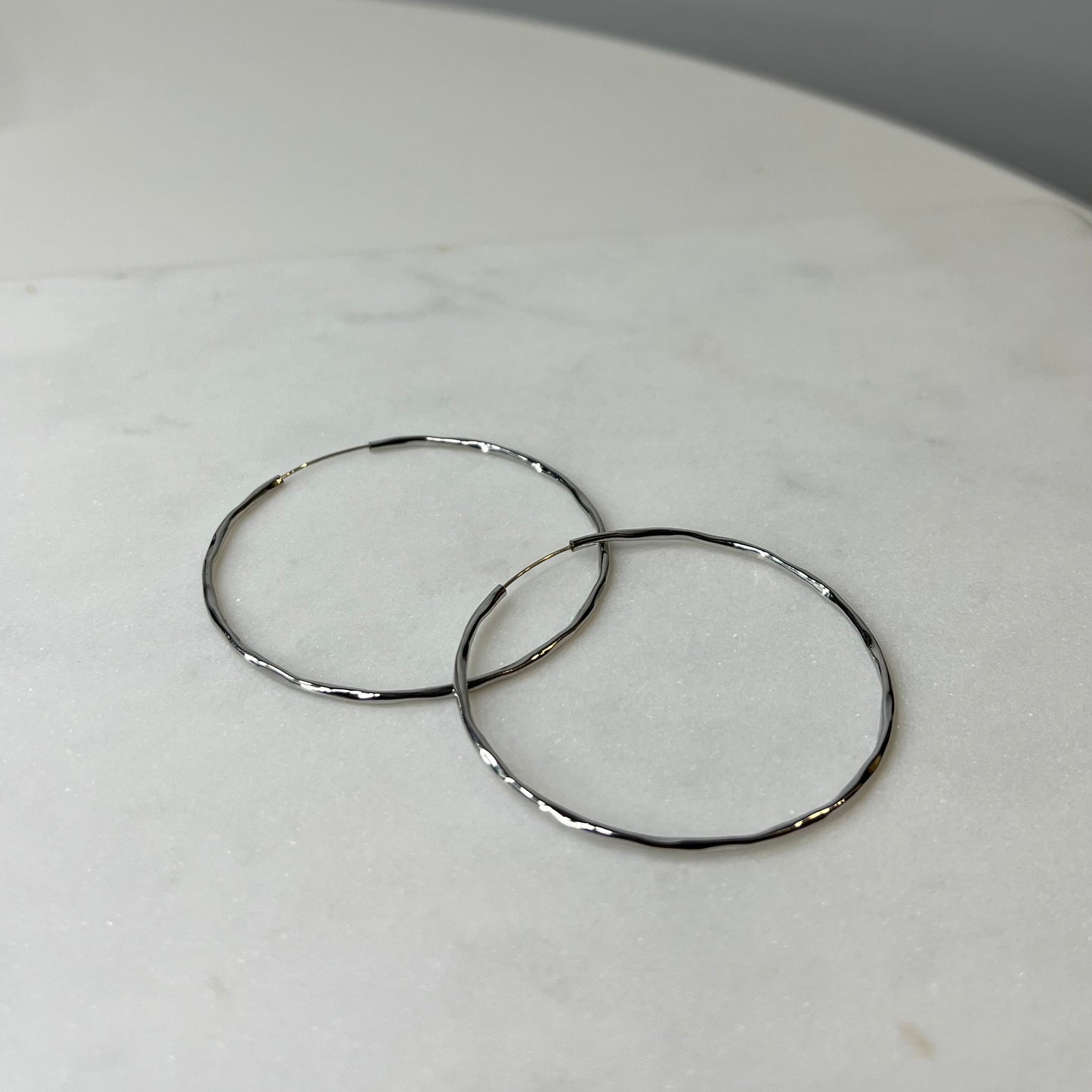 GiGi Hoops in Silver