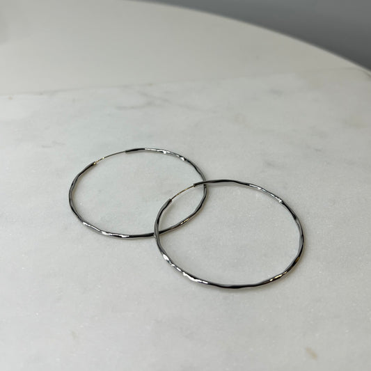 GiGi Hoops in Silver