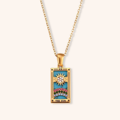 Knight of Cups Tarot Card Necklace