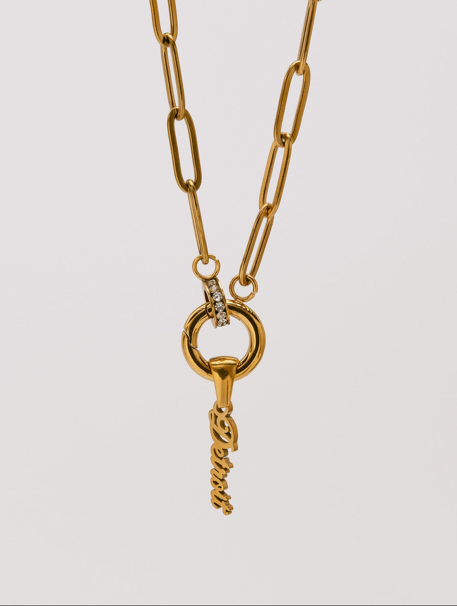 Detroit Pavé Loop Necklace