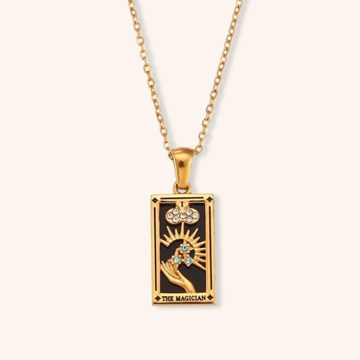 The Lovers Tarot Card Necklace