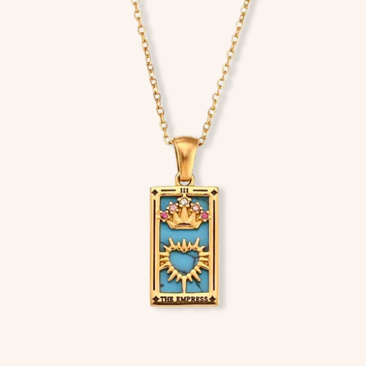 The Lovers Tarot Card Necklace