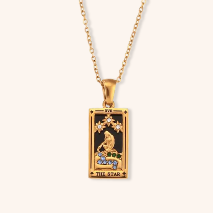 The Lovers Tarot Card Necklace