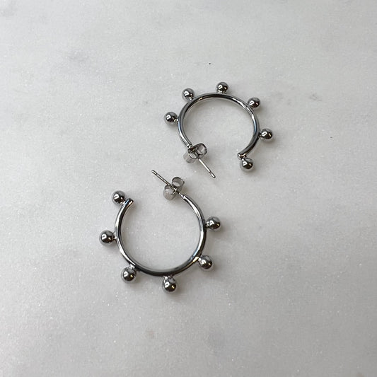 Alice Hoops in Silver