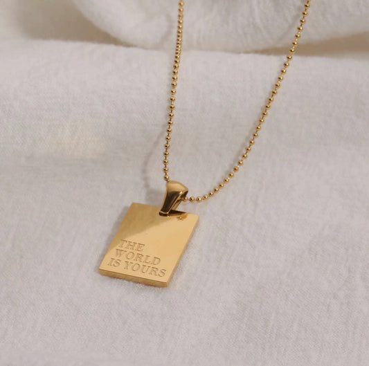 The World is Yours Necklace