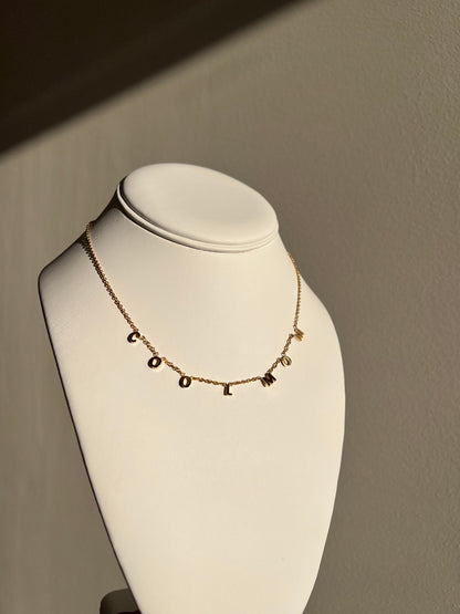 Golden Cool Mom Necklace