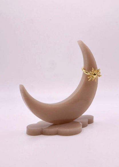 Moon Ring Holder in SandStone